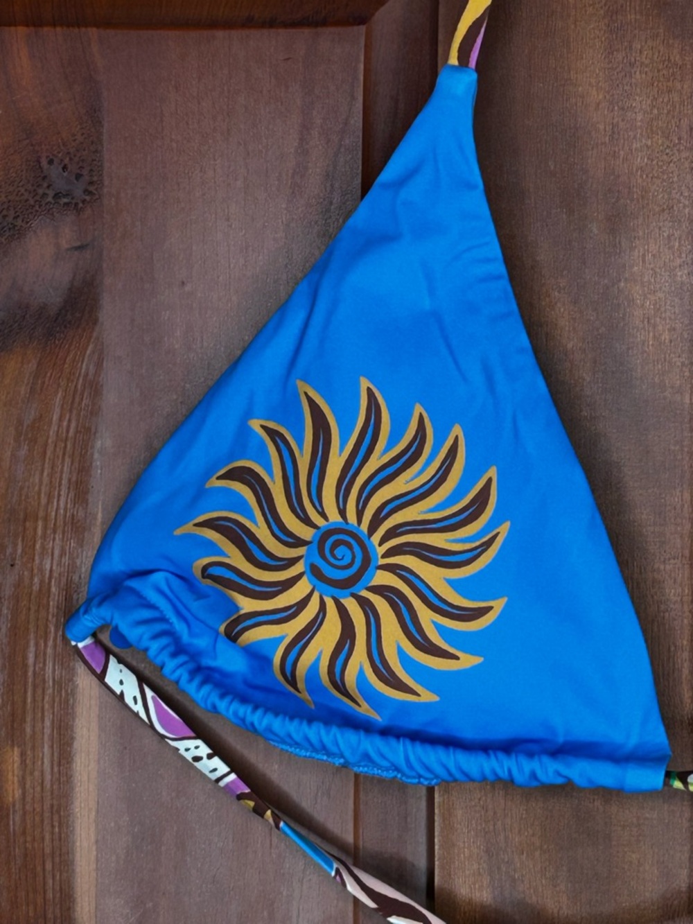 Billabong Heat Dream Remi Triangle Bikini Top Beachy Coastal Resort NWT - Picture 6 of 14